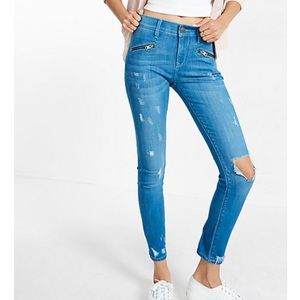 NWOT Express Short Ankle Mid Rise Jegging