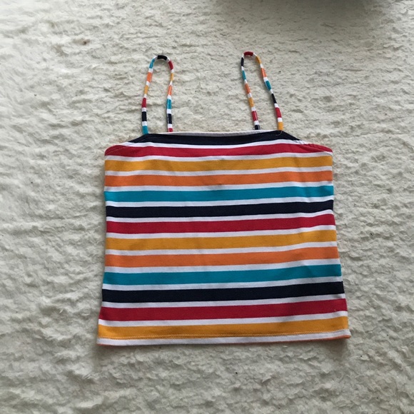Brandy Melville Tops - Square neck striped tank 🌈🌈