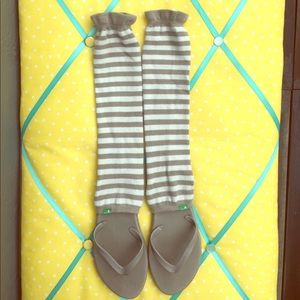 Sanuk Flip Flops with attached socks!