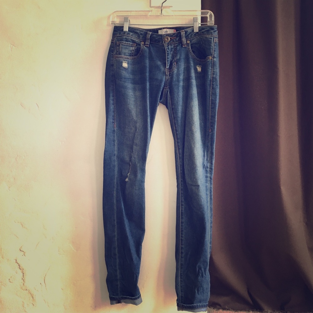 CAbi distressed skinny jeans