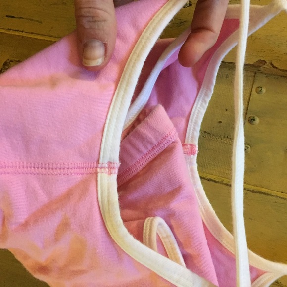 VS PINK VICTORIAS SECRET BRAND  STRETCH SPORTS BRA TOP ATHLEISURE LOUNGE TOP XS - Picture 5 of 8