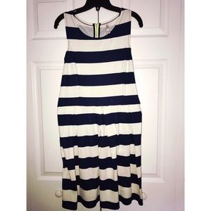Navy striped dress