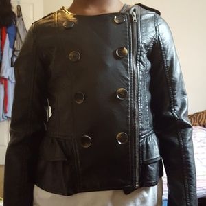 Faux leather jacket