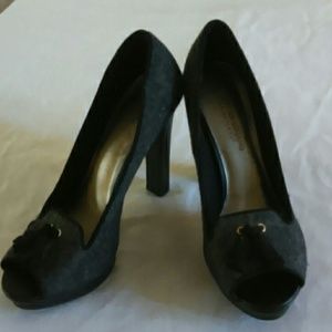 Christian Siriano tweed heels