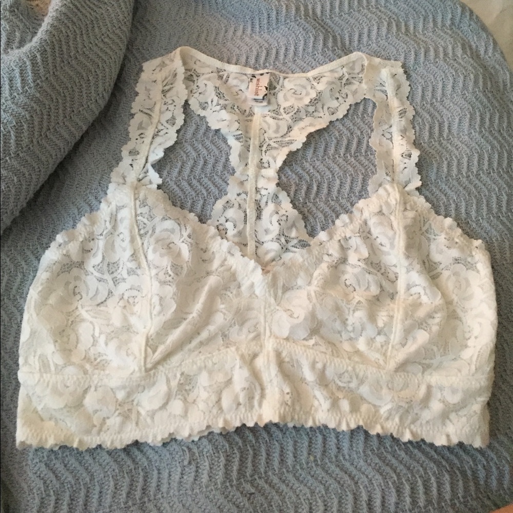 White Racerback Bralette