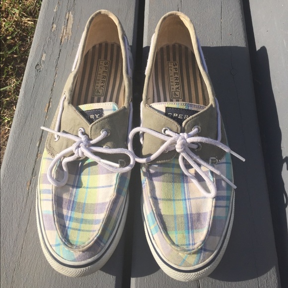 Sperry Top-Sider plaid boat shoes - Picture 1 of 3