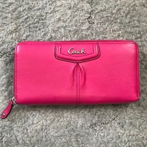 Coach pink wallet