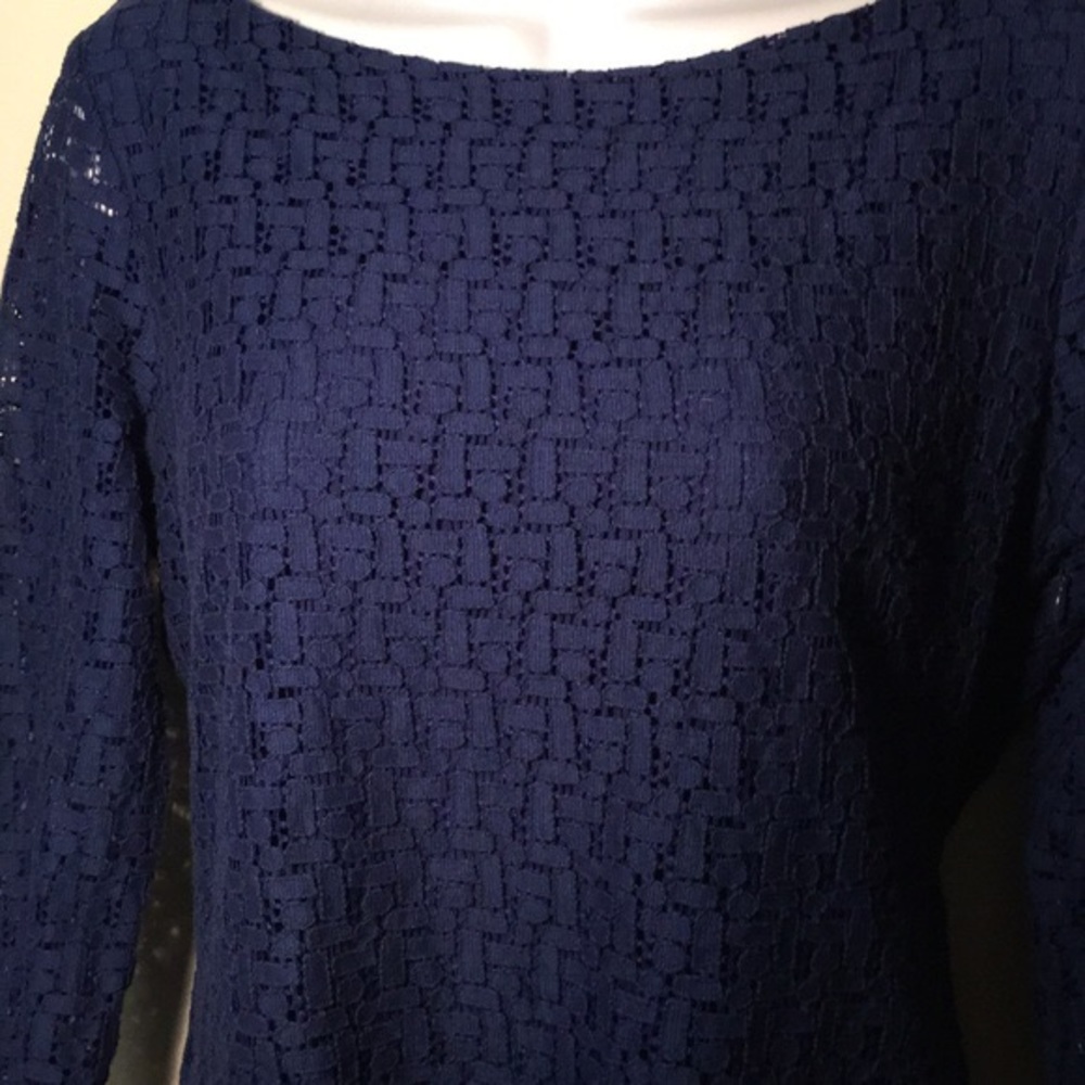 Banana republic blue lace top, XS