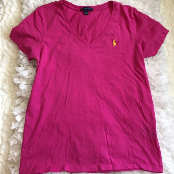 Ralph Lauren Tops - Ralph Lauren Blue Label V-Neck Summer L T-Shirt