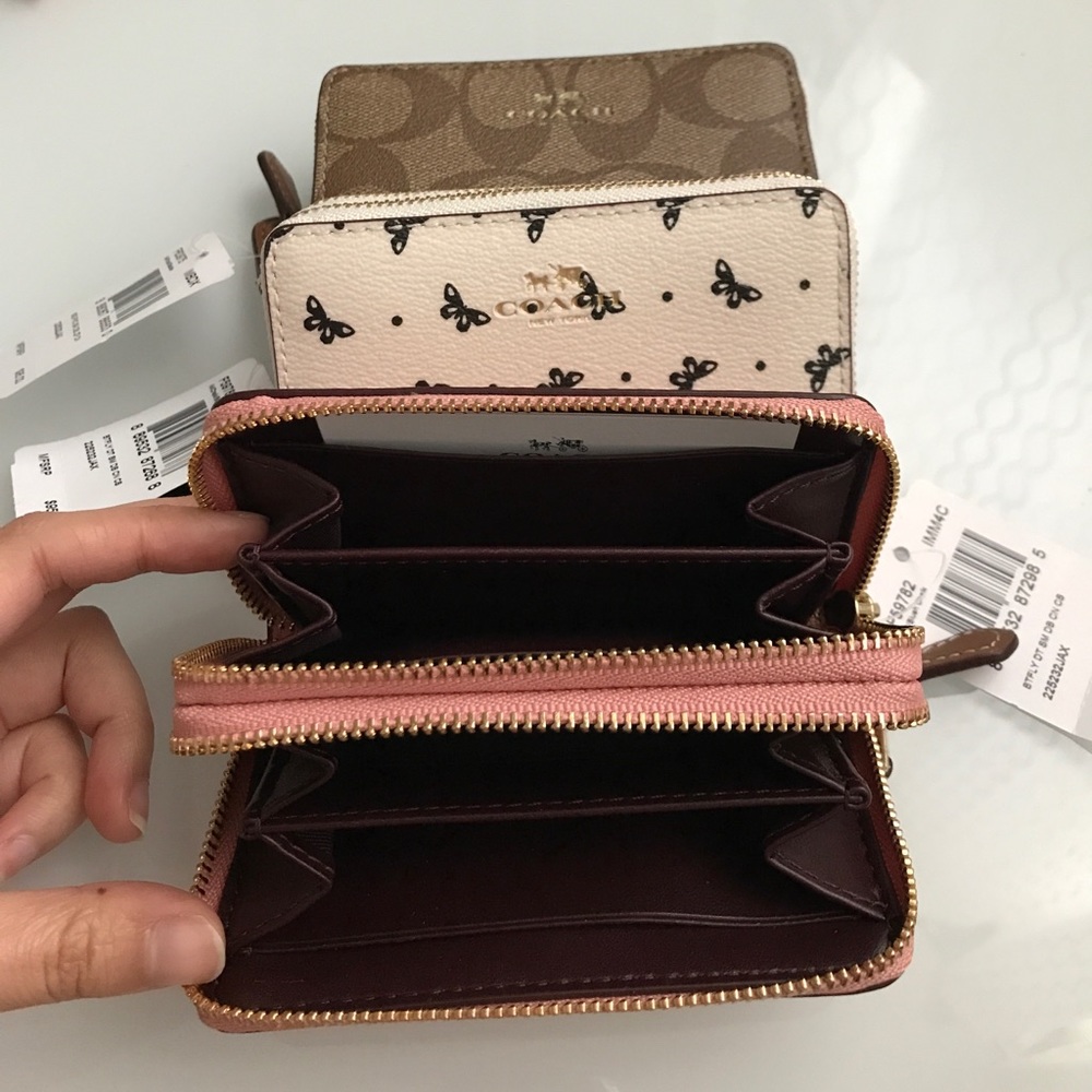 🦋 Small Double Zip Coin Case/Mini Wallet - Picture 3 of 6