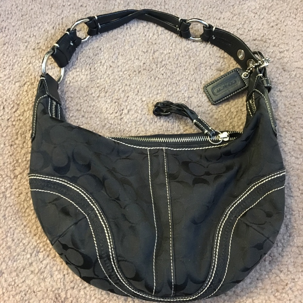 Black COACH HOBO