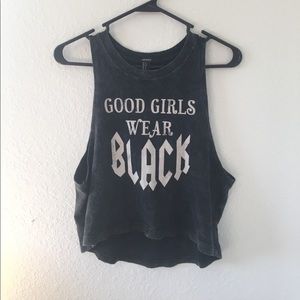 "Good Girls Wear Black" Muscle Tank