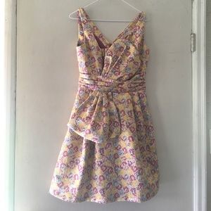 Sac Posen for Target Metallic Floral Dress