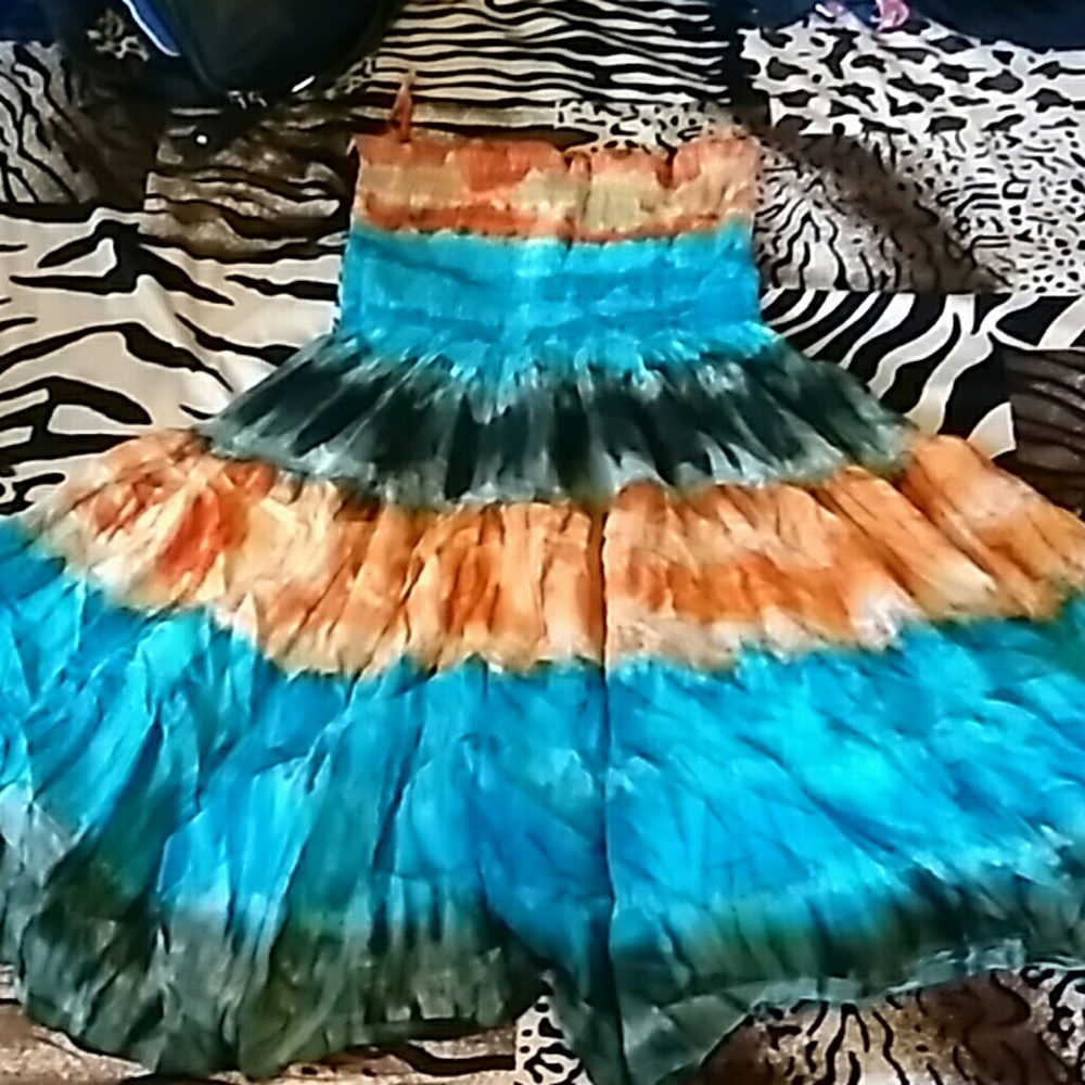 Small strapless sun dress