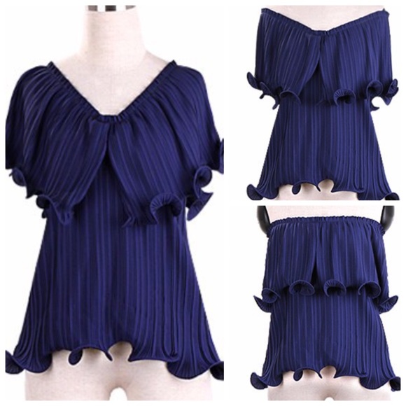 ‼️PRICE FIRM LAST CALL Off The Shoulder Ruffle Top - Picture 5 of 5