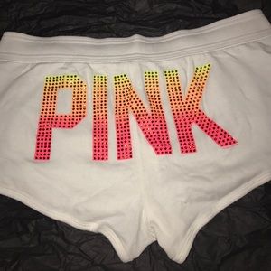 Victoria's Secret LE PINK Embellished Shorts