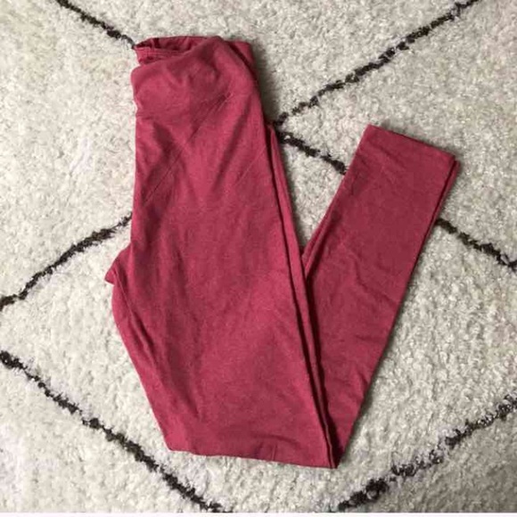 LuLaRoe Other - NWOT LuLaRoe Pink Heathered Leggings