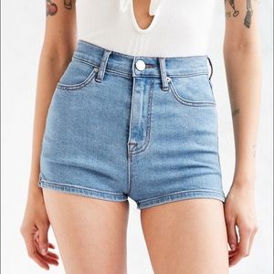 BDG high rise waisted denim shorts