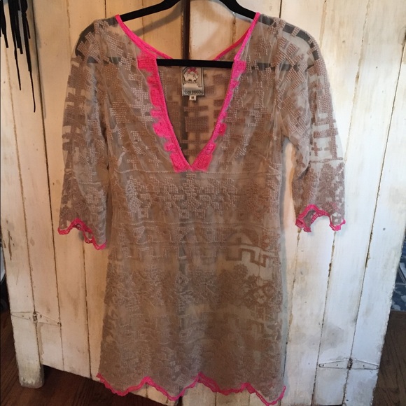 Yoana Baraschi sheer crochet and mesh dress - Picture 2 of 5