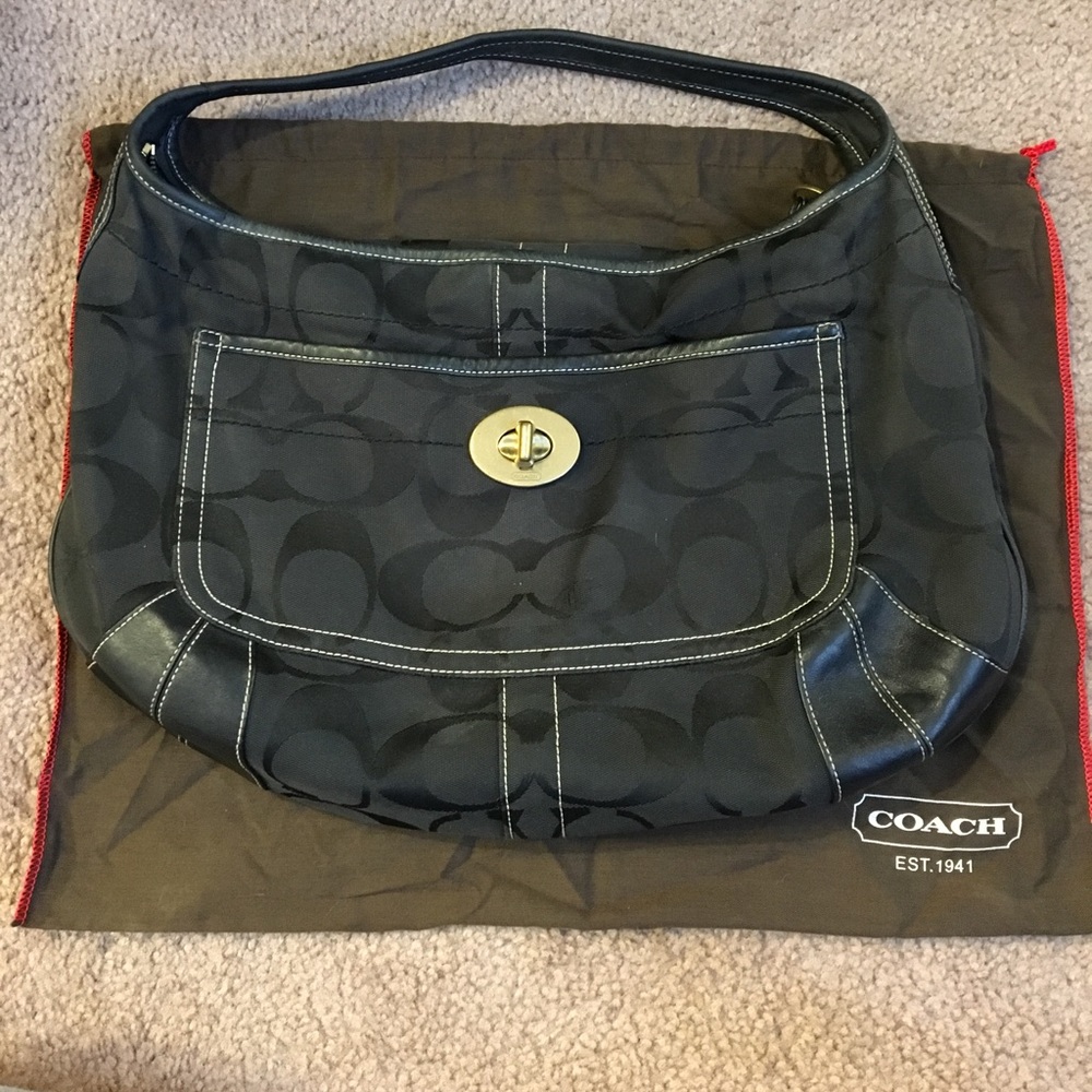 Black COACH HOBO