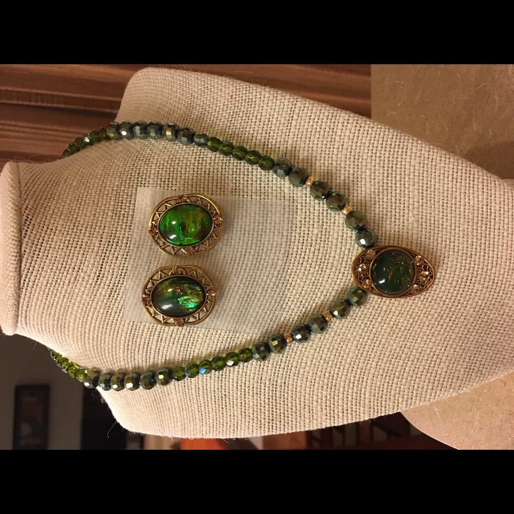 Necklace and earrings