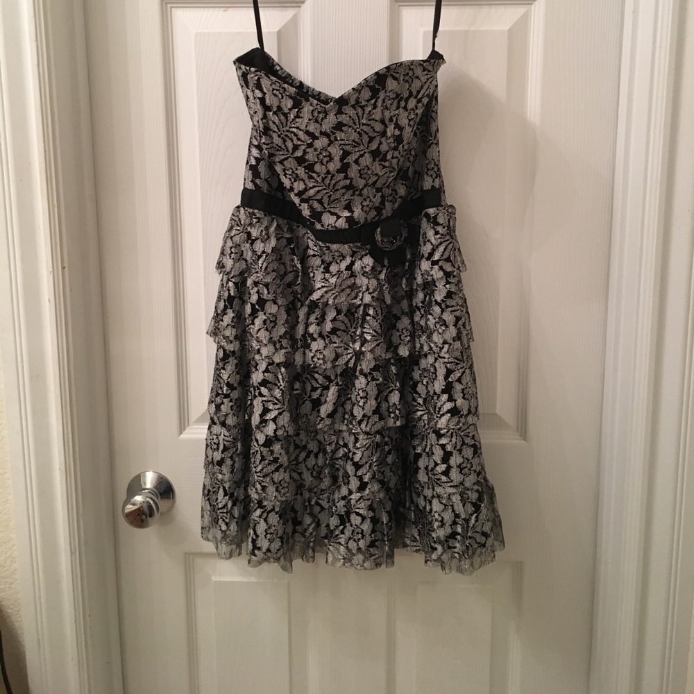 Strapless Lace Dress