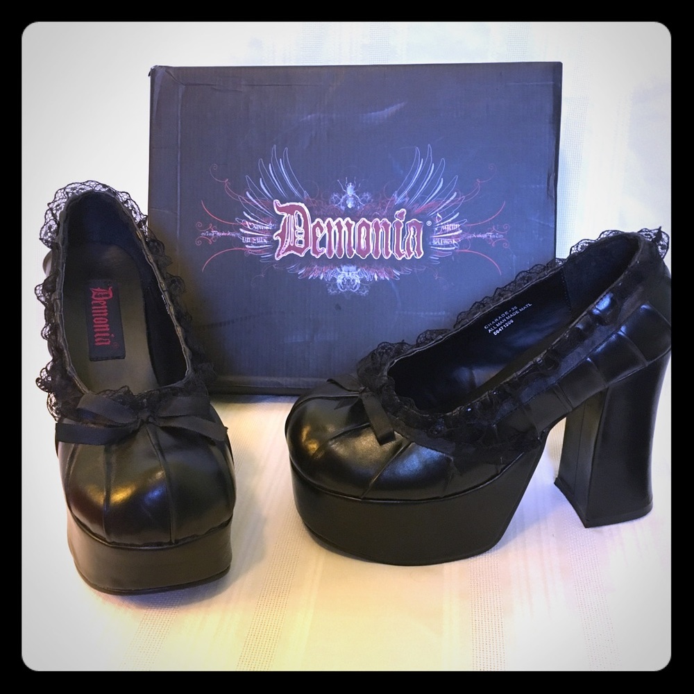 Demonia by Pleaser Chunky Heels