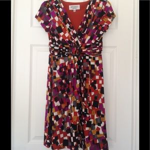 🆕Multicolor Empire Waist Midi Dress