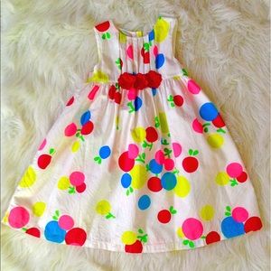 Carter's cherry polka dot flower dress size 4