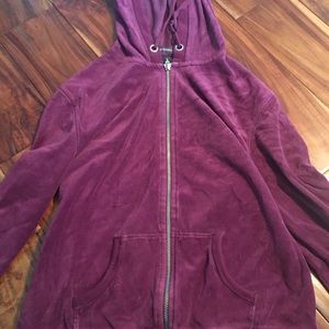 Victoria's Secret velour zip up hoodie