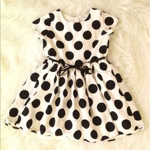 Carter's polka dot adjustable glitter bow dress