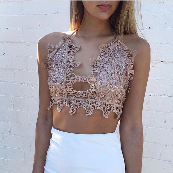 Sequined crop top!S - Picture 2 of 4