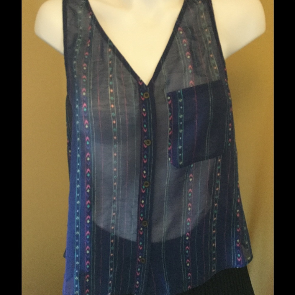 👚★❦꒒ik୧⌵♡⌵N୧w❦★ AUCTION PRICE👩🏻⚖️ Cute Sheer Crossover Top - Picture 1 of 5
