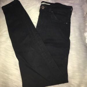 High waisted black top shop skinny jeans