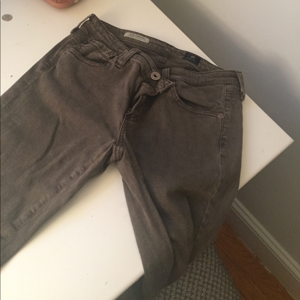Adriano Goldschmeid olive green jeans