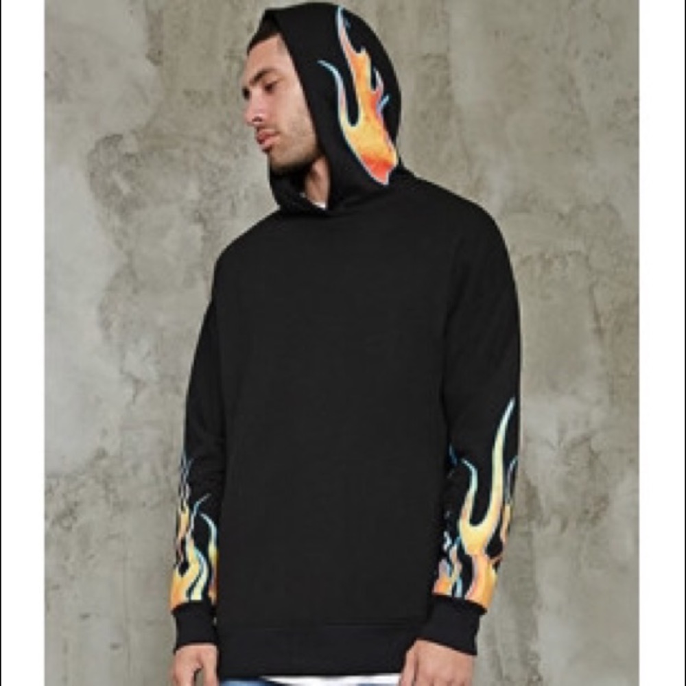 Forever 21 flame hoodie Thrasher Supreme Yeezy