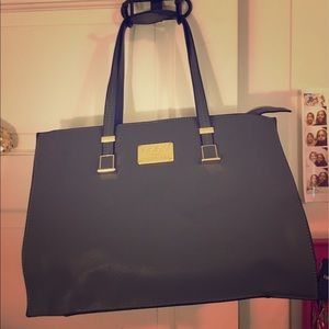 Structured Gray Bebe shoulder bag