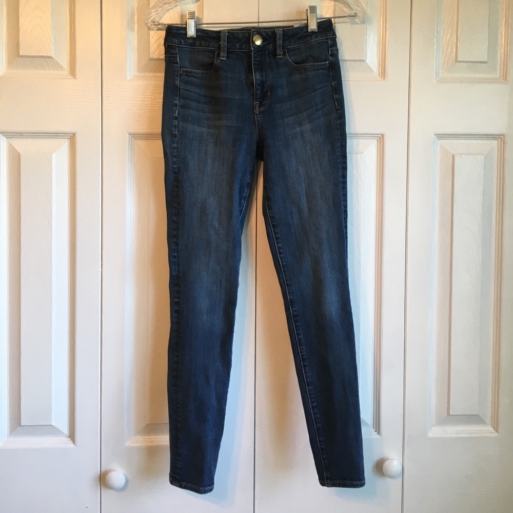 American Eagle Denim X4 "high rise" jean, size 0