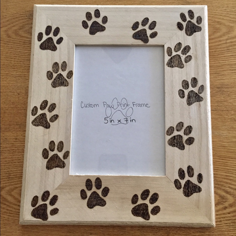 Custom Woodburned Frame 🐾