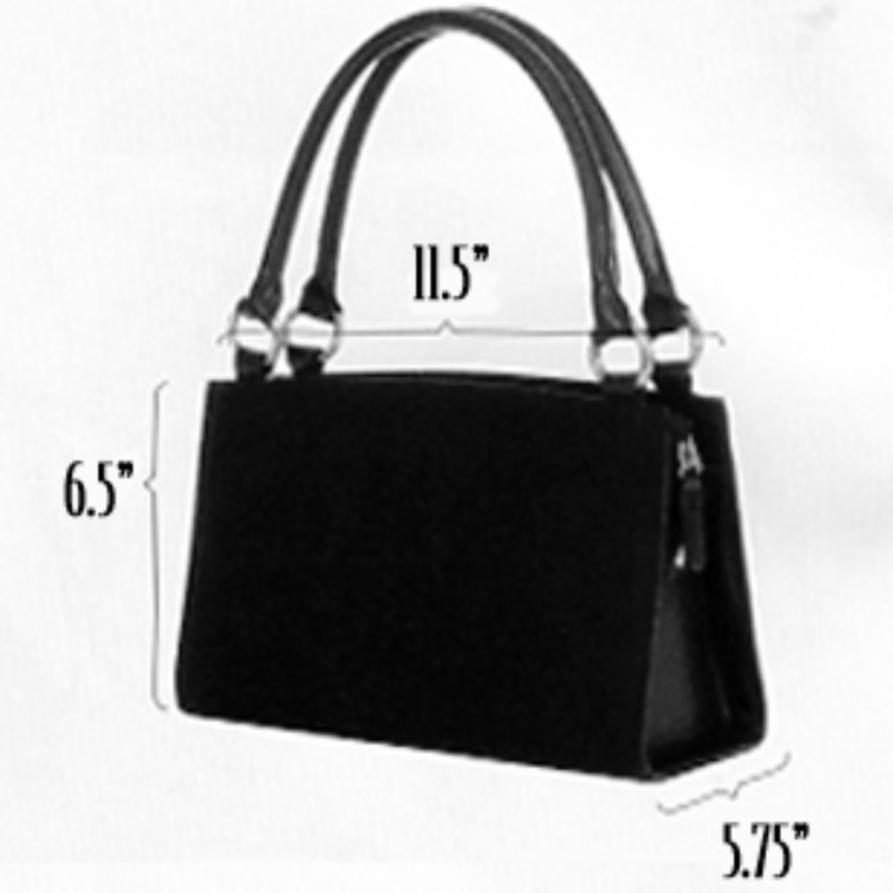 Black Classic Miche bag and two sets of handles
