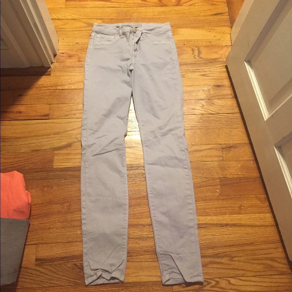 Lightly used lavender colored J Brand jeans