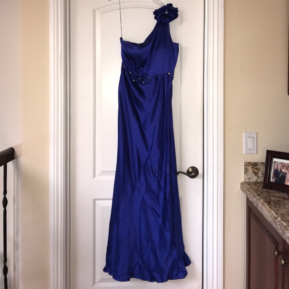Silk evening gown