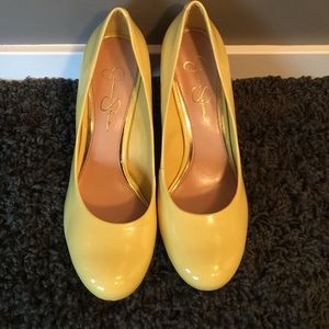 Jessica Simpson Oscar Lemon Yellow Pumps