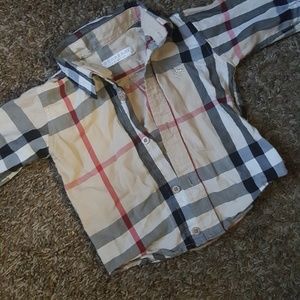 Burberry button down shirt 2y