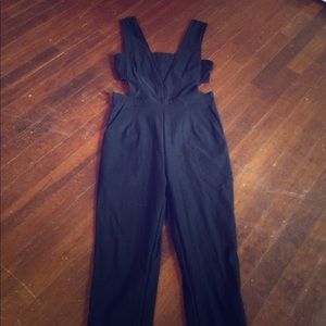 Black cut out jumpsuit