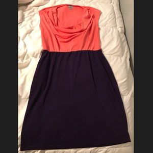Coral and Purple Dress