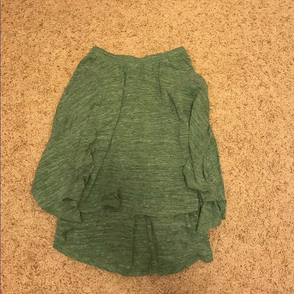 Green a line skirt