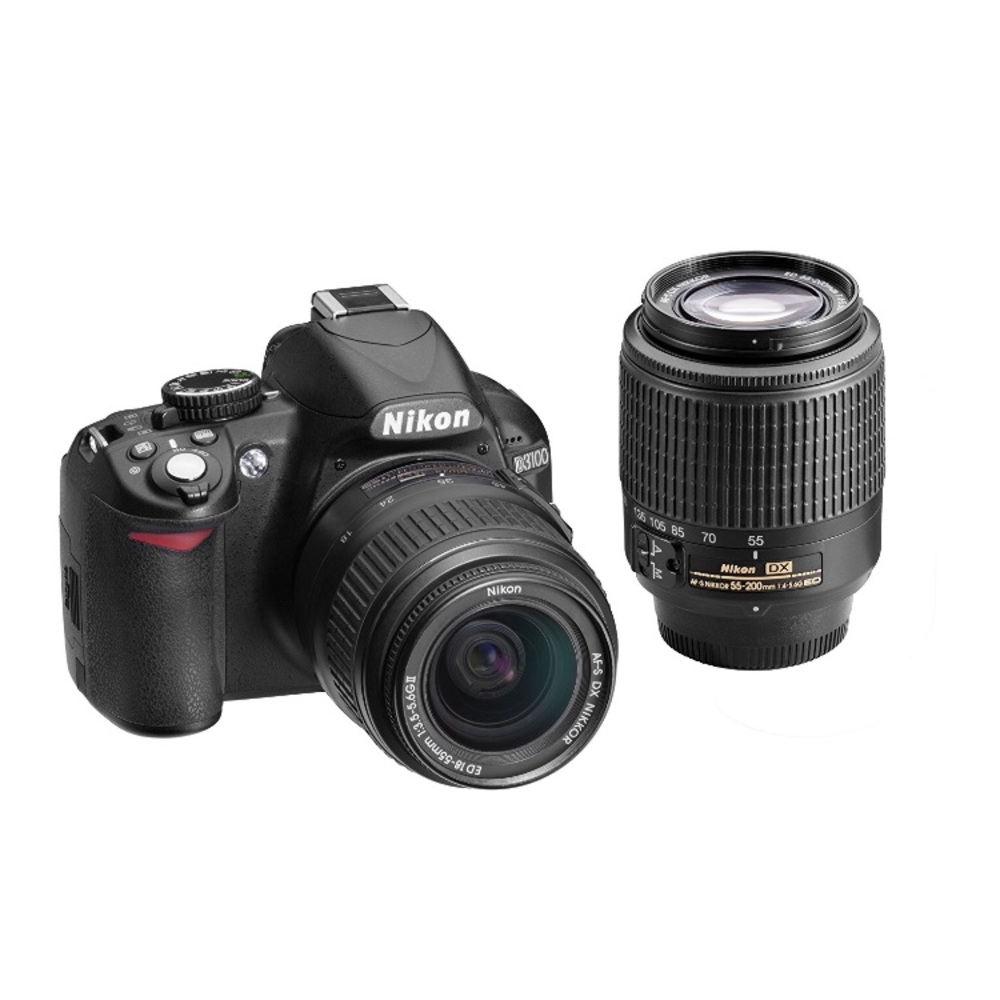 Nikon D3100 14.2MP Digital SLR DoubleZoom Lens Kit