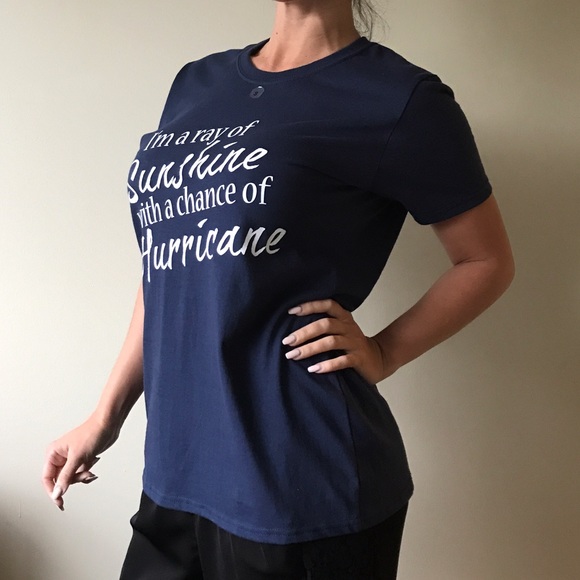 Navy 'Hurricane' Tee - Picture 2 of 6