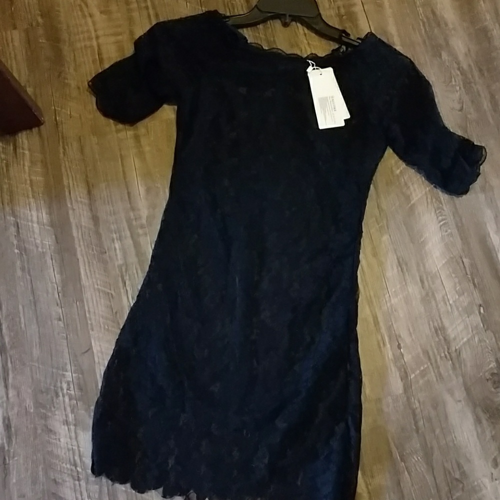 NWT Black lace dress